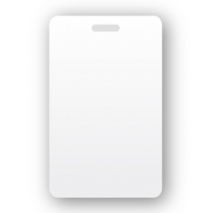 Portrait Slotted Blank White Plastic PVC ID Cards (500/Box)